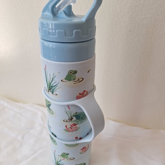 Cath Kidston blue frog themed water bottle - Picture 10 of 14